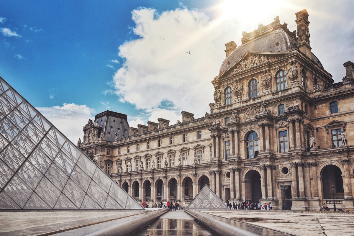 Louvre courtyard, Paris