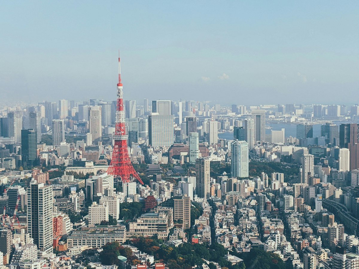 Tokyo Tower and city skyline